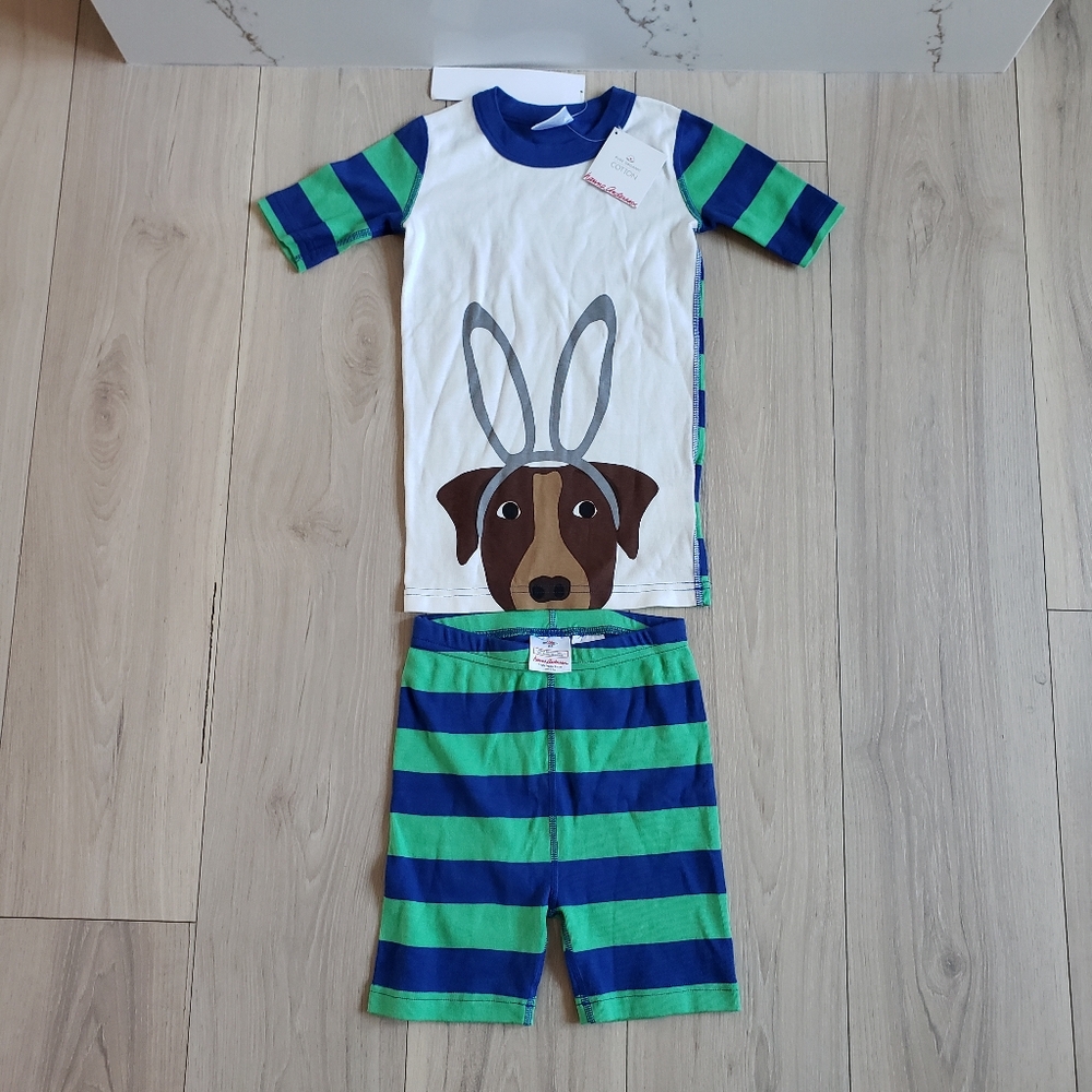Hanna Andersson Easter Dog Print Pajama Set
